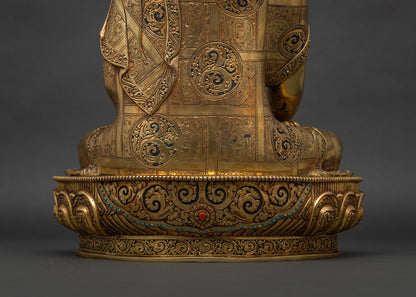 Shakyamuni Buddha Statue | Handcarved Copper Sculpture from Nepal