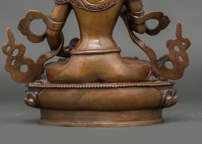 Vajrasattva Dorje Sempa Statue | Handcrafted Nepalese Artwork