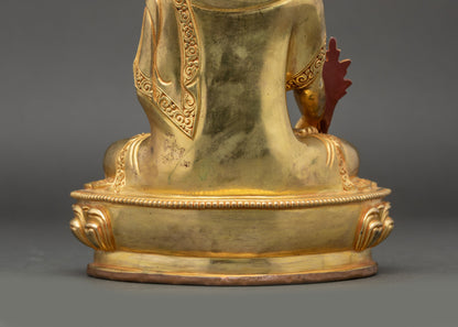 Medicine Buddha Statue | Nepalese Copper Sculpture for Healing & Devotion