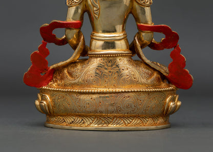 Long Life Amitayus deity Statue | Sacred Longevity God