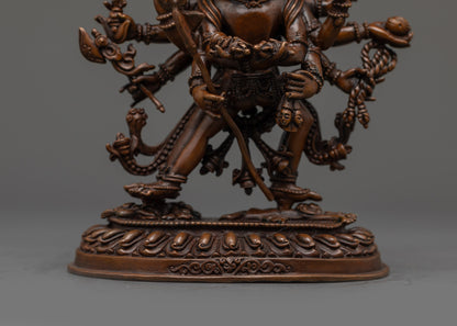 Authentic Chakrasamvara Statue | Machine-Crafted Buddhist Sculpture
