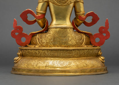 Longevity Amitayus Statue | Artisan-Crafted Nepalese Sculpture