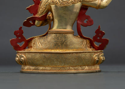 Manjushri Statue from Nepal | Authentic Himalayan Artwork