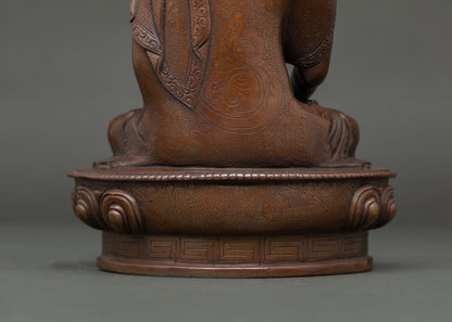 Gautama Shakyamuni Buddha Statue | Oxidized Copper Finish