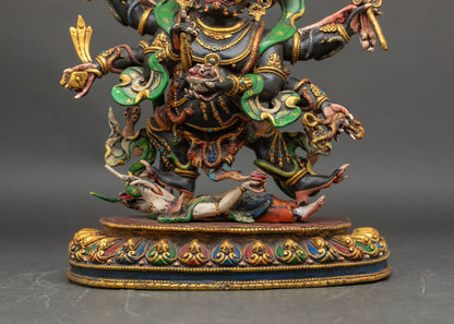 Six Armed Mahakala State | Wrathful Buddhist Protector Deity