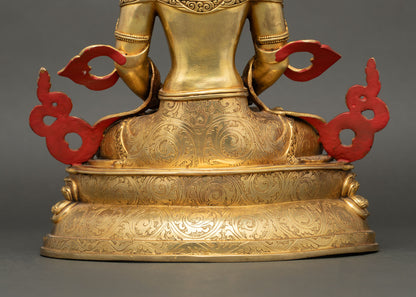 Vairocana Copper Statue | Cosmic Buddha Meditation Sculpture