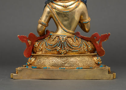 Calm Vajrasattva Meditation Statue | Nepalese Ritual Artwork