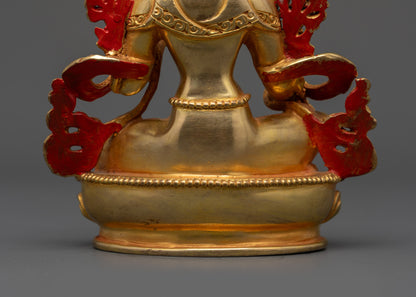 Sacred Green Tara Sculpture | Nepalese Buddhist Statue for Devotion