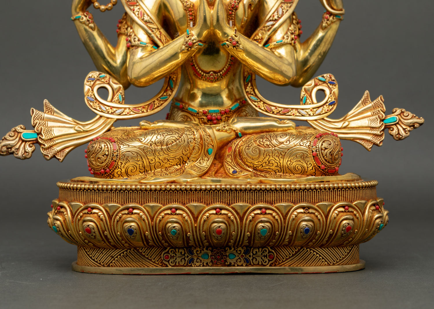 Spiritual Avalokiteshvara Statue – Four-Armed Bodhisattva Figurine