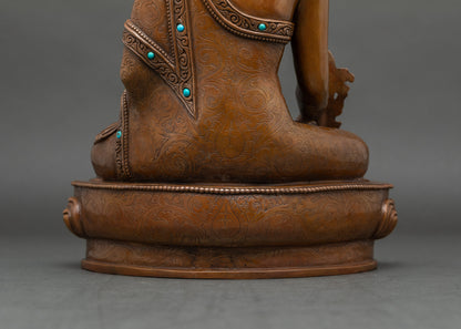 Medicine Buddha Statue | Handmade Buddhist Deity from Nepal