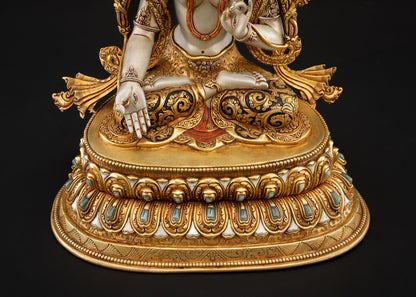 White Tara Statue | Buddhist Art of Compassion and Longevity