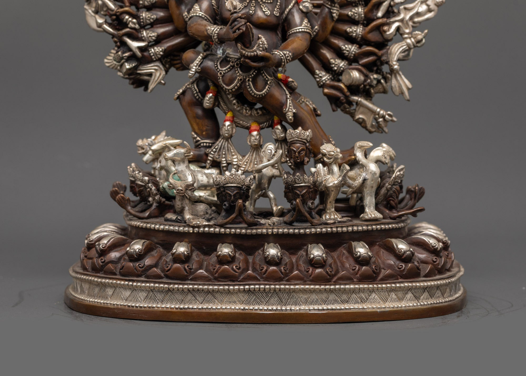 Oxidized Vajrabhairava Yamantaka Statue | Handcrafted Buddhist Art