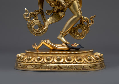 Exquisite Statue of Gold-Gilded Simha Mukha | Buddhist Art from Nepal