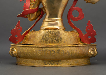 Tibetan Manjushree Sculpture – The Bodhisattva of Wisdom