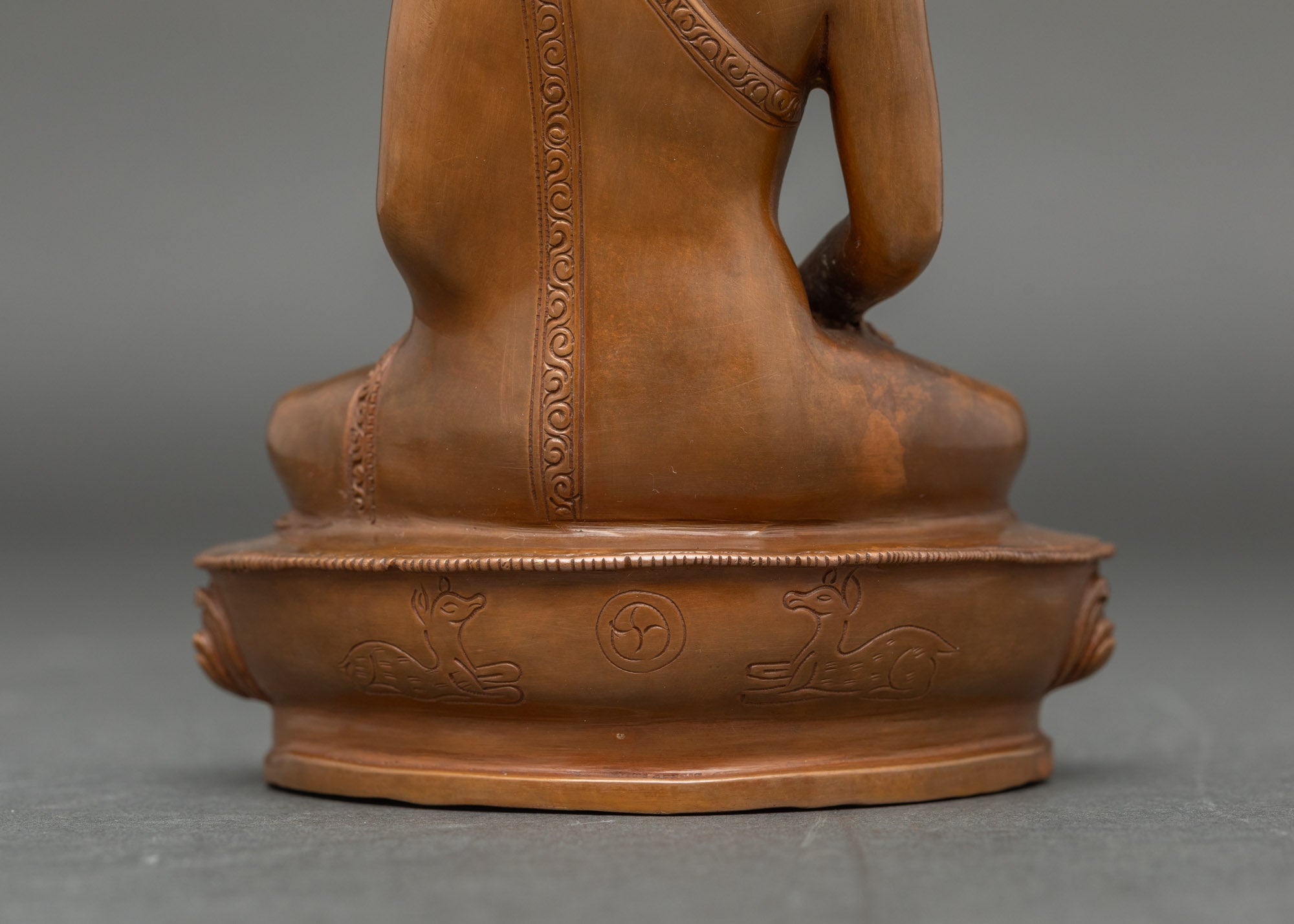 Amitabha Buddha Statue | Handcrafted Nepalese Copper and Gold Meditation Sculpture