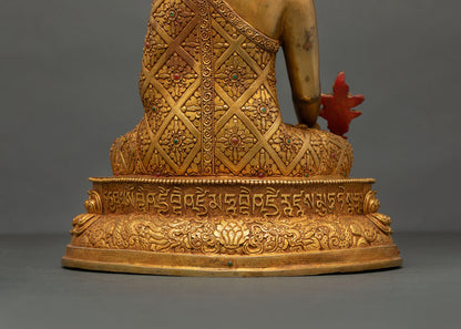 Medicine Buddha | 24K Gold Gilded Healing Buddha Statue