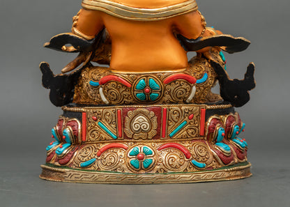 Tibetan Dzambhala Statue | God of Wealth & Good Fortune