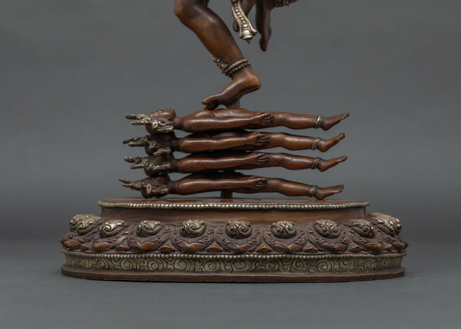 Large Oxidized Hevajra Statue | Tibetan Buddhist Artwork