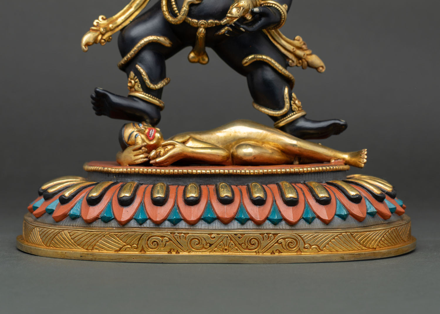 Black Dzambhala Statue | Traditional Buddhist Craftsmanship