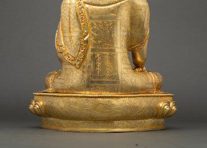 Sitting Buddha Statue | Nepalese Lost-Wax Casted Copper Artwork