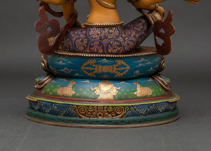 Sacred Vasudhara Statue - Goddess of Prosperity and Blessings