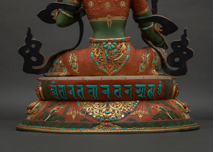 Green Tara Statue | Buddhist Goddess of Swift Liberation & Healing