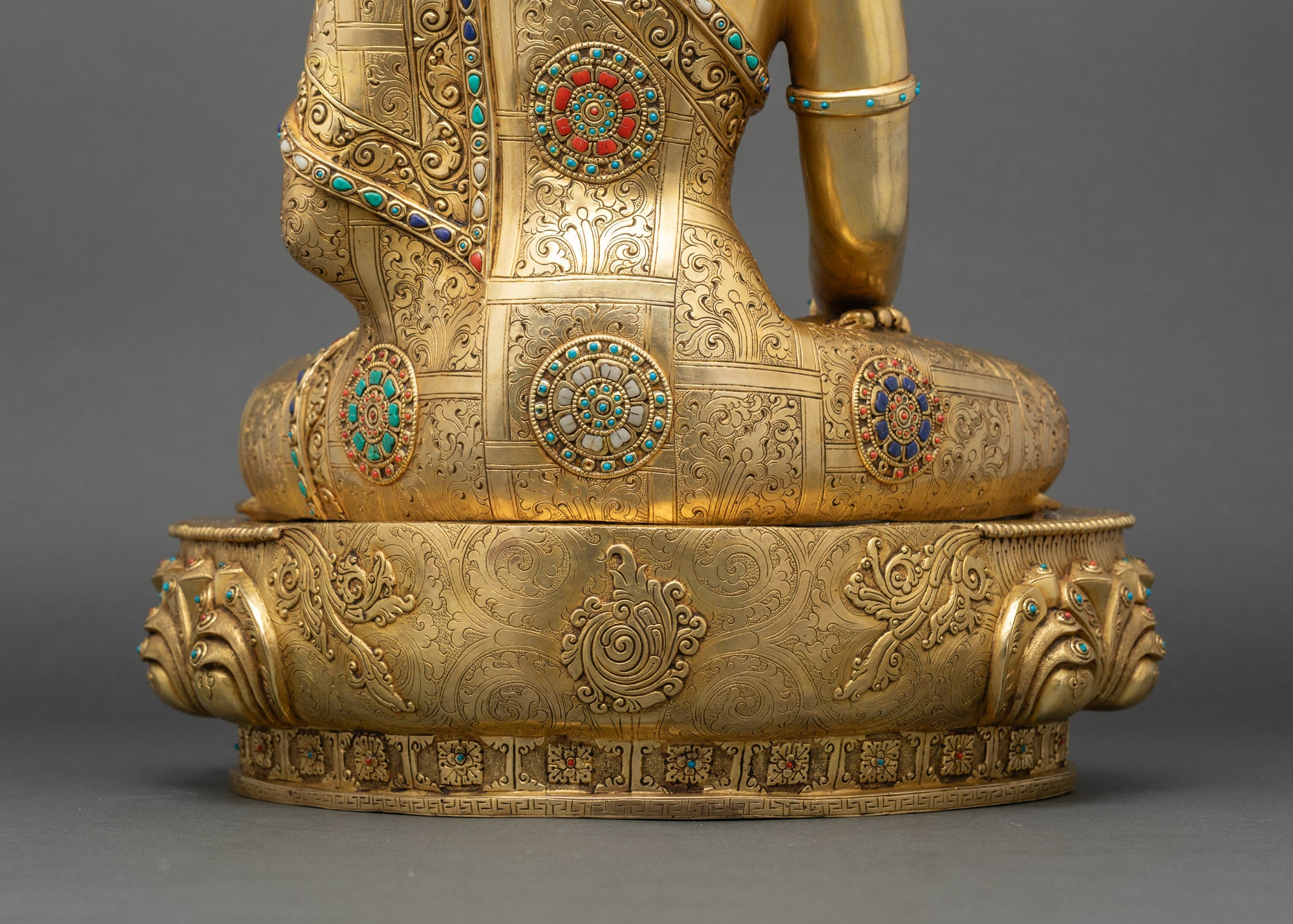 Buddha Mitrugpa Copper Statue | Lost-Wax Casted Sculpture from Nepal