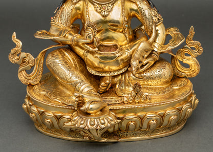 Red Dzambhala Statue | Powerful Buddhist Wealth Deity