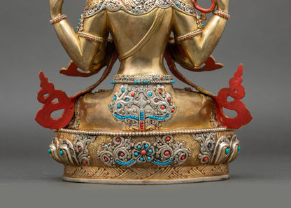 Chenrezig Statue | Sacred Himalayan Buddhist Figurine for Altars