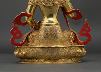 Vajrasattva Statue | 24K Gold Fire-Gilded Copper Artwork