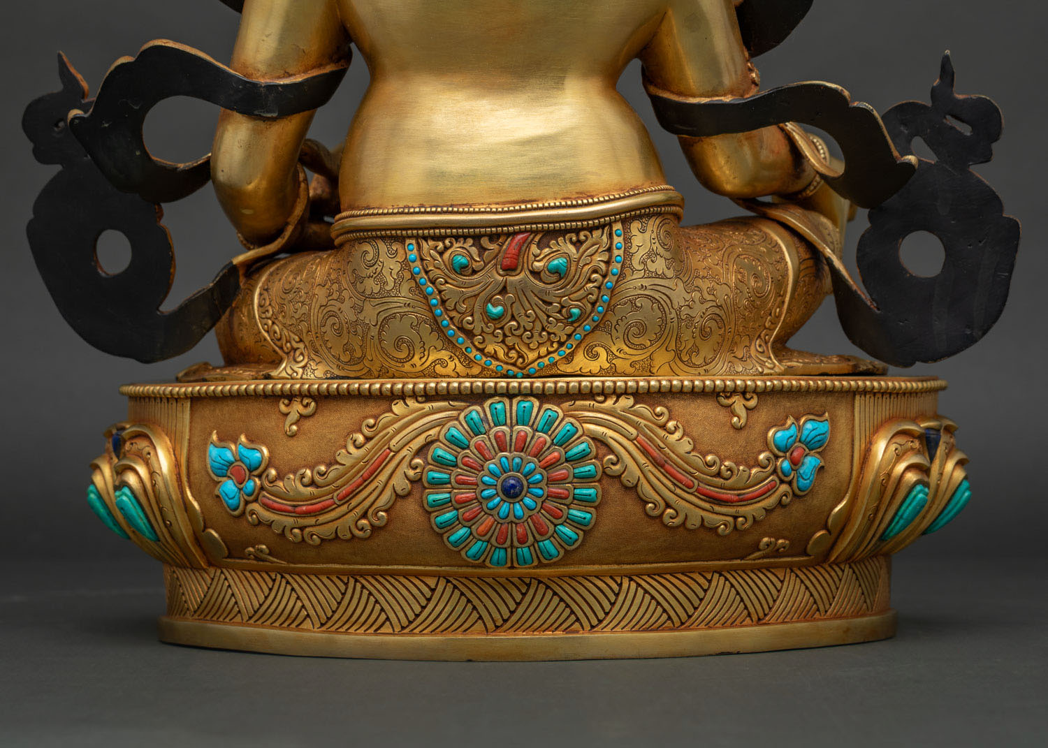 Dzambhala Statue | Wealth Manifesting Buddhist Figurine from Nepal