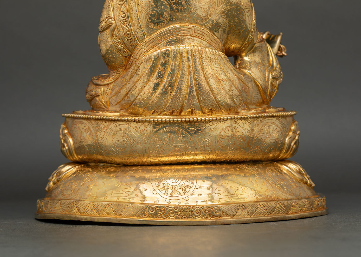 Padmasambhava Statue | 24K Gold Fire-Gilded Copper Art