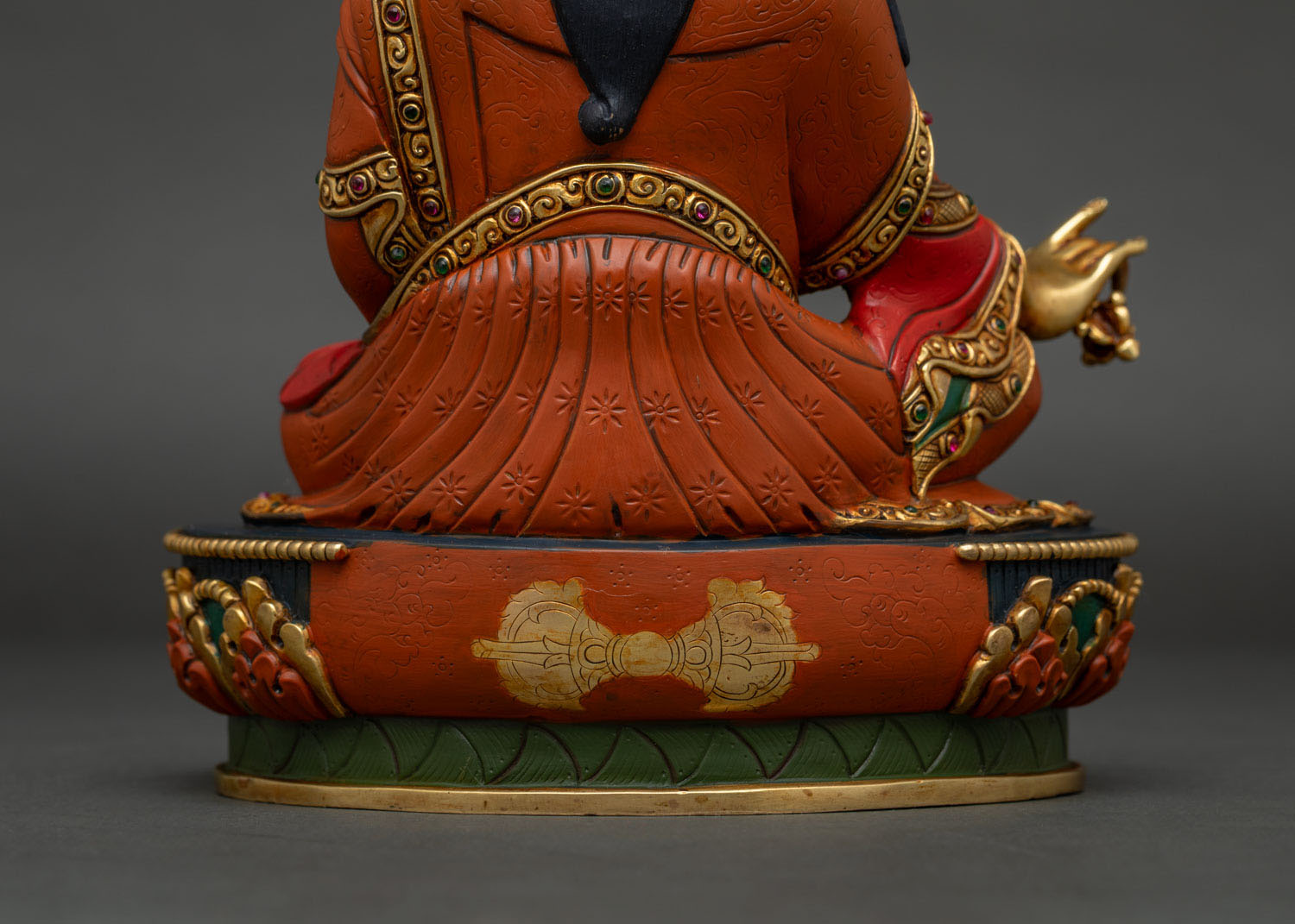 Guru Rinpoche Statue | 24K Gold Fire-Gilded Padmasambhava Sculpture