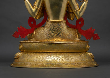 Four-Armed Chenrezig Statue | Handmade Buddhist Statue