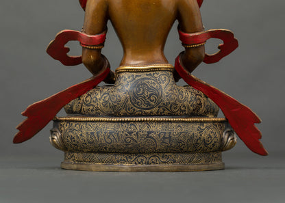 Amitayus – Handmade Copper Statue for Meditation and Altar