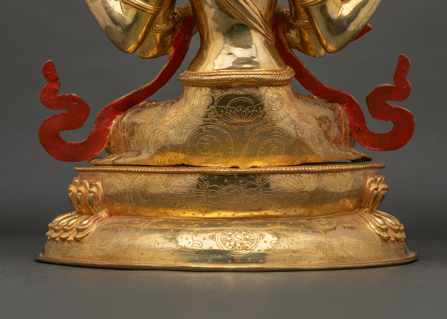 Chenrezig Statue | 24K Gold Gilded Copper Artwork