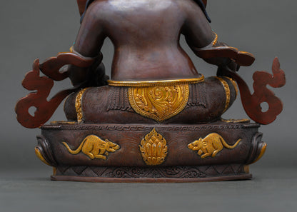 Premium Oxidized Dzambhala Statue | Tibetan Artwork