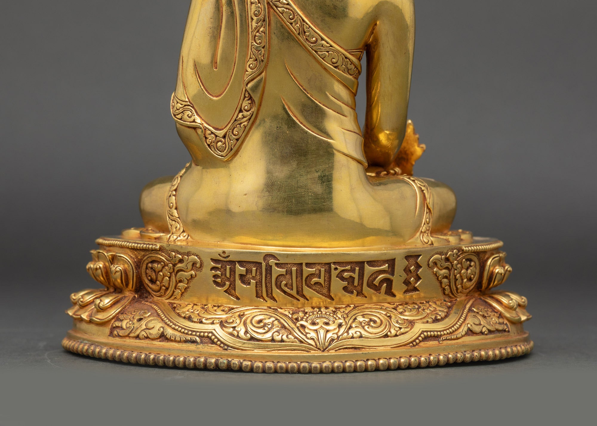 Premium Medicine Buddha Statue | 24K Gold Fire-Gilded Nepalese Figurine