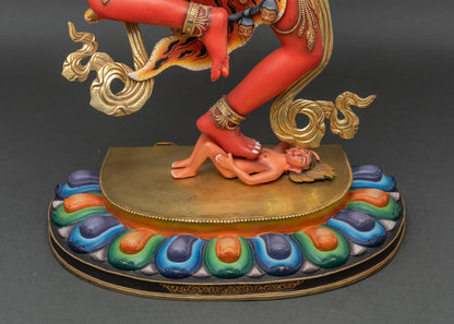 Handcrafted Statue of Dorje Phagmo from Nepal | Tibetan Artwork