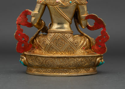 Vajrasattva Buddhist Sculpture | Handcrafted in Nepal