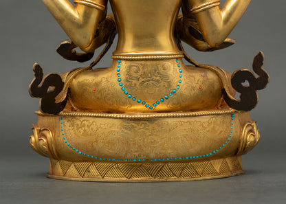 Four-Armed Chenrezig Statue – Embody Infinite Compassion