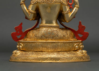 Buddhist Chenrezig Statue for Meditation & Altar Decor