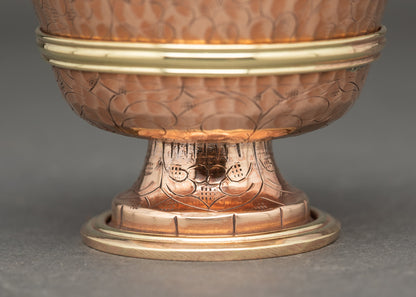 Handcrafted Water Offering Bowl Set for Buddhist Rituals