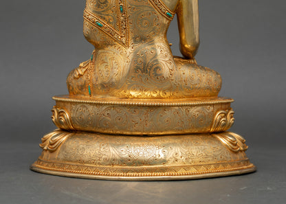 Nepalese Shakyamuni Buddha Statue | Sacred Buddhist Decor