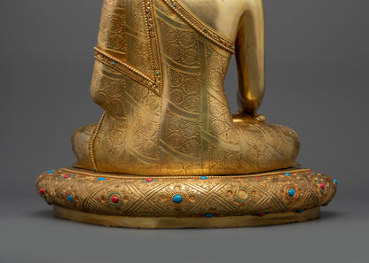 Authentic Nepalese Shakyamuni Buddha Sculpture | Scenery Buddha Statue