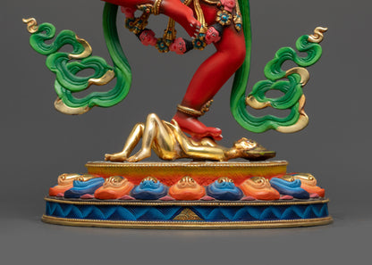 Premium Dorje Phagmo Sculpture | Nepalese Lost-Wax Copper Artwork