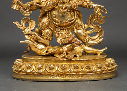 Six-armed Mahakala Statue | Dharma Protector of Tibetan Buddhism