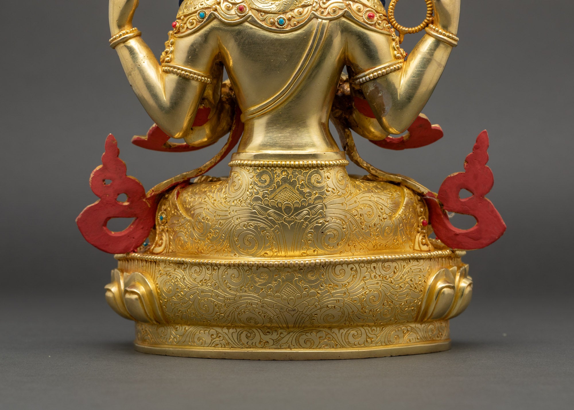 Chenrezig Avalokiteshvara Statue | Nepalese Sacred Copper Sculpture