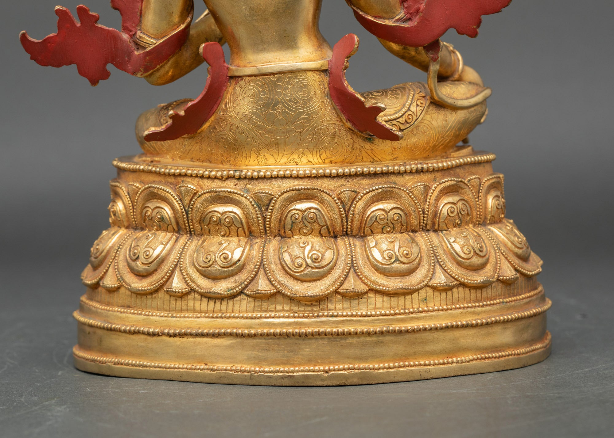 Golden Green Tara Statue – Tibetan Deity for Spiritual Guidance