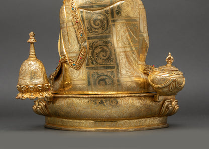 Venerable Master Atisha Statue | Lost-Wax Casted Art from Nepal